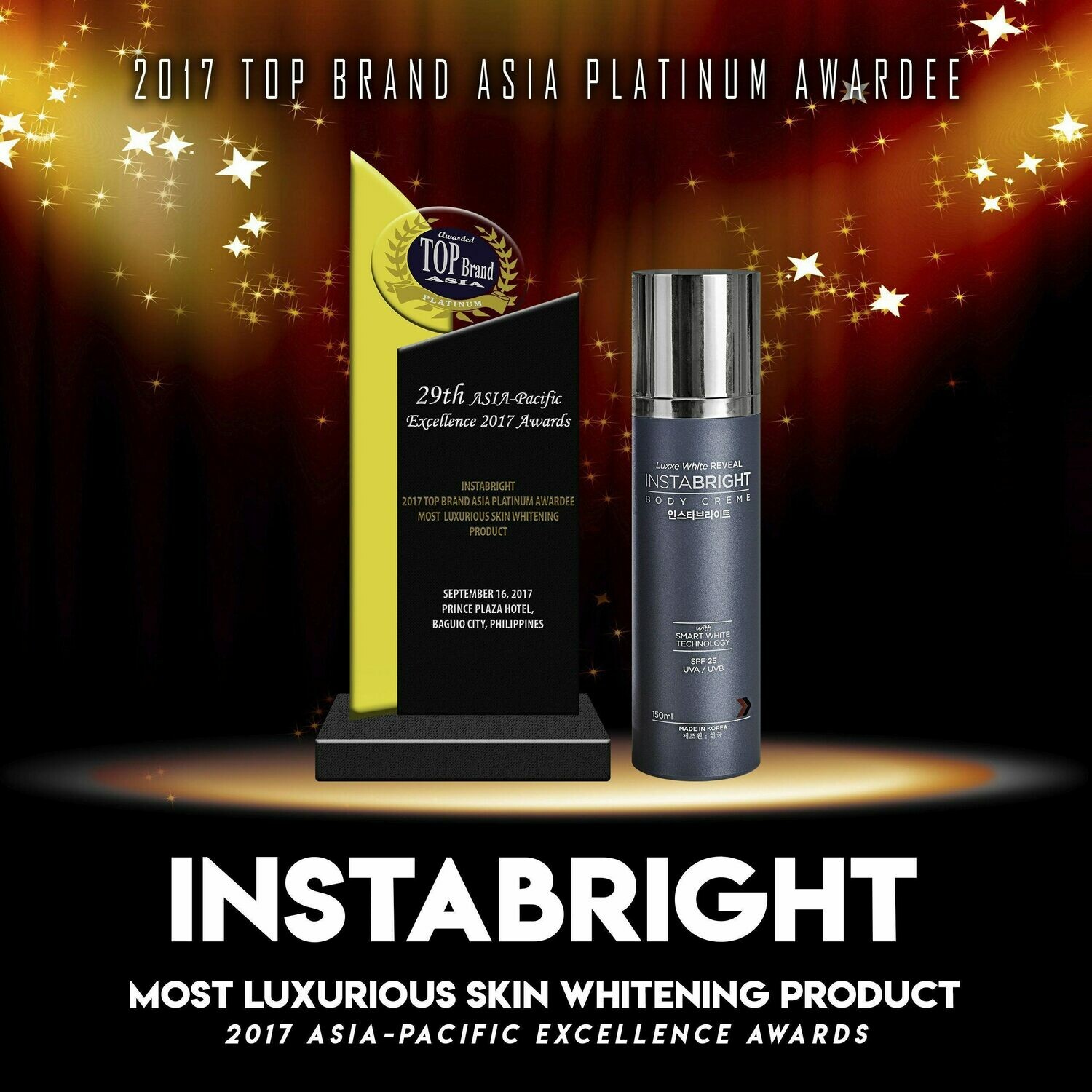LUXXE WHITE REVEAL INSTABRIGHT BODY CREME – SPF 25