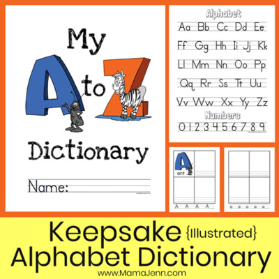Alphabet Dictionary - Illustrated