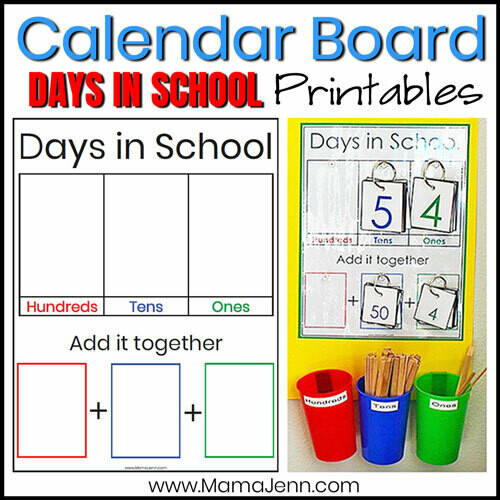 Calendar Board: Days in School