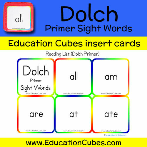 Dolch Primer Sight Words
