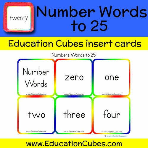Number Words to 25