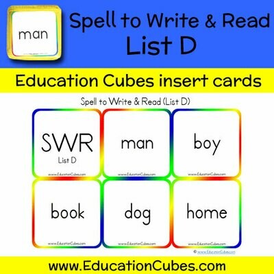 Spell to Write & Read List D
