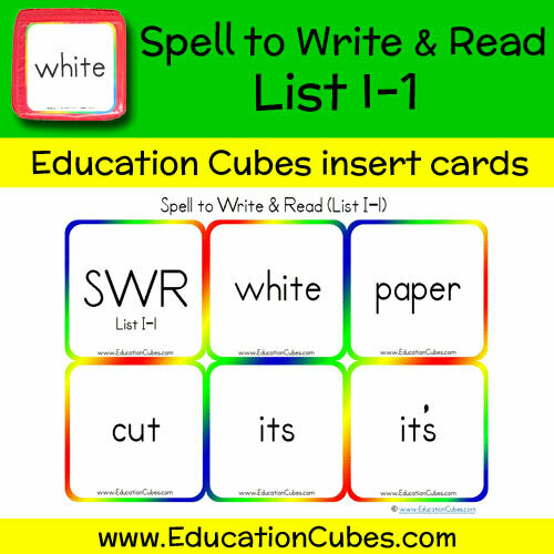 Spell to Write & Read List I-1