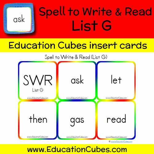 Spell to Write & Read List G