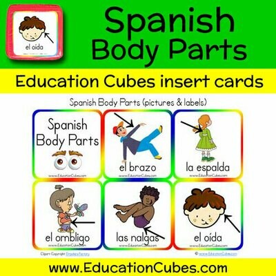 Spanish Body Parts (pictures)