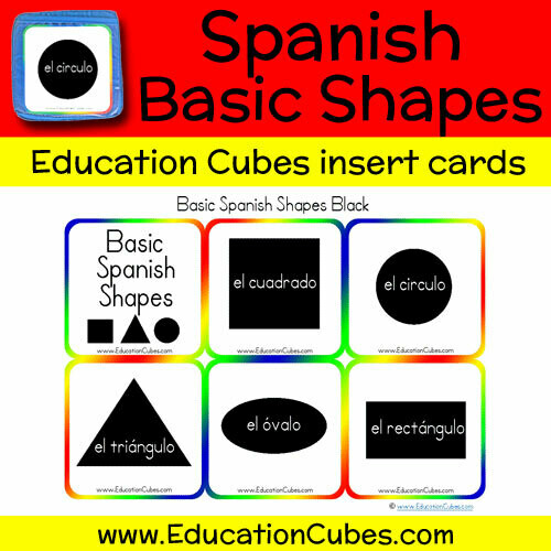 Spanish Basic Shapes (black)