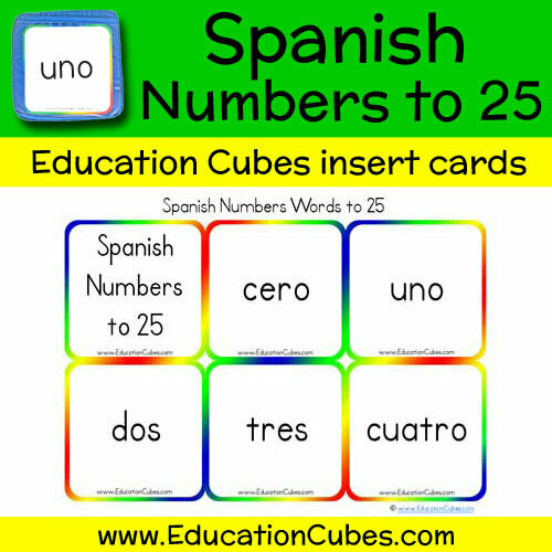 Spanish Numbers to 25