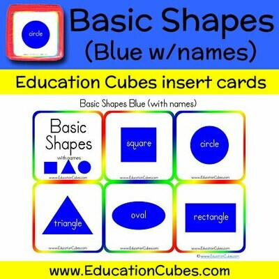 Basic Shapes Blue (w/names)