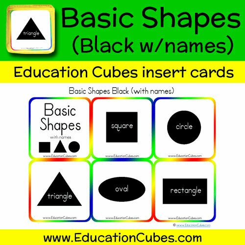 Basic Shapes Black (w/names)