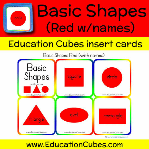 Basic Shapes Red (w/names)