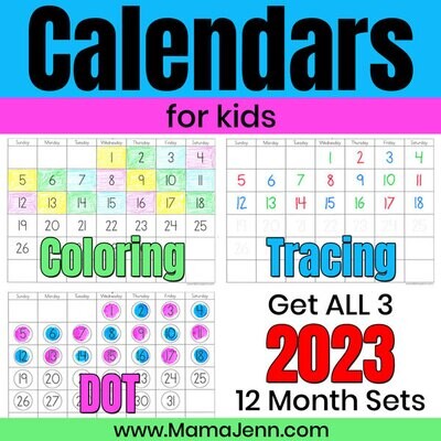 2023 Calendars for Kids