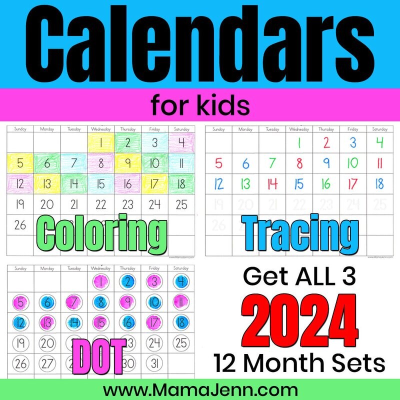 2024 Calendars for Kids
