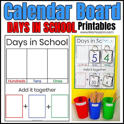 Calendar Board: Days in School