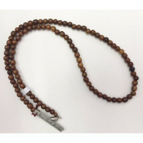 long wooden bead necklace
