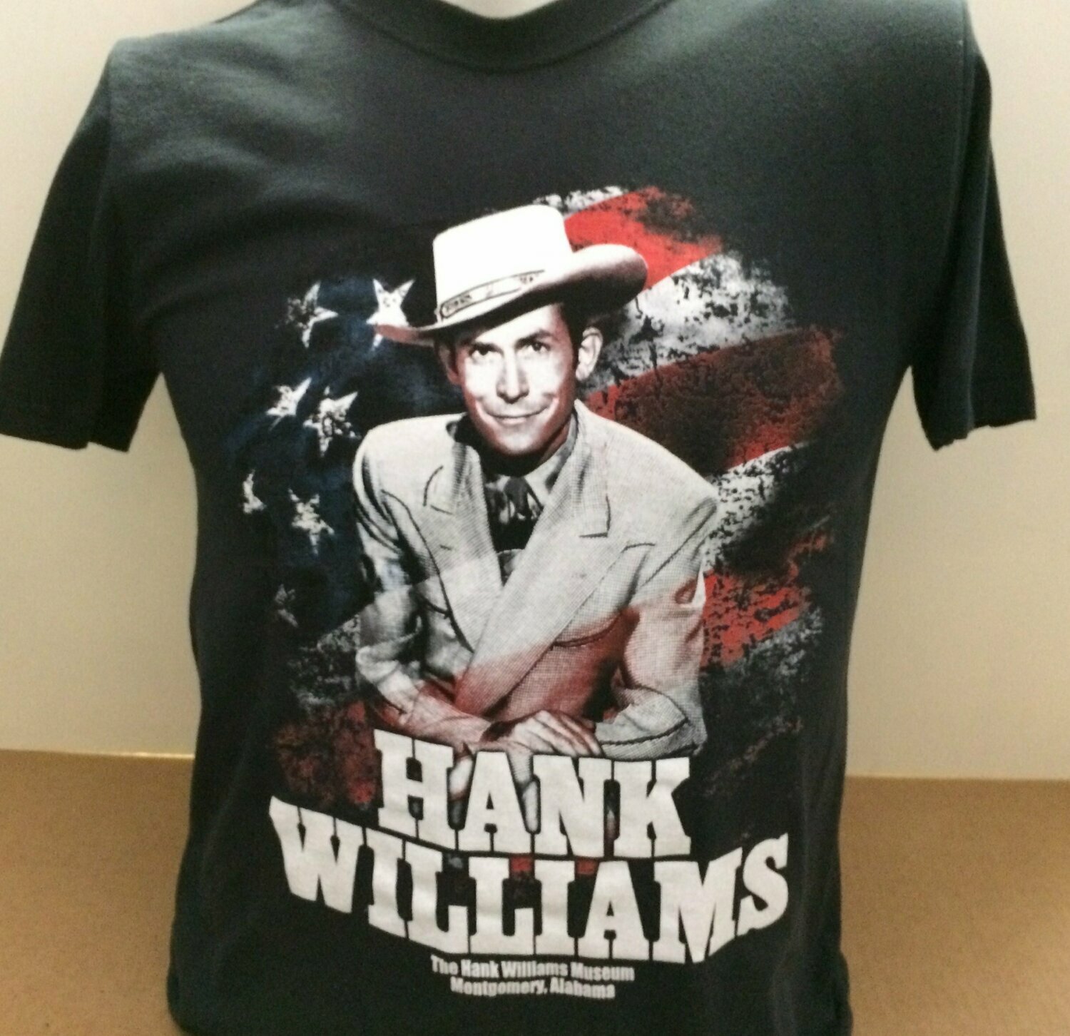 Tee - Hank Williams and American Flag