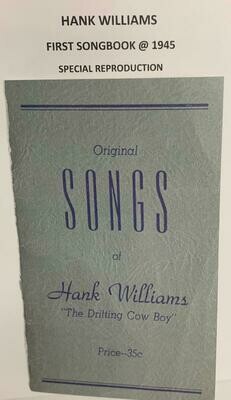Songbook - Hank Williams First Songbook - Reproduction