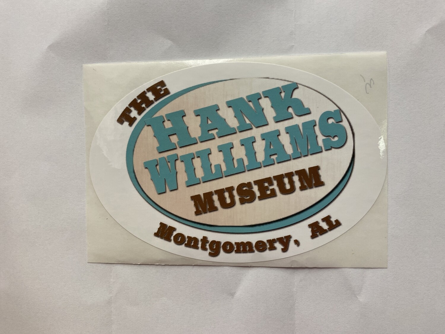 Sticker - Hank Williams Museum Logo