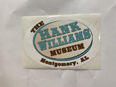 Sticker - Hank Williams Museum Logo