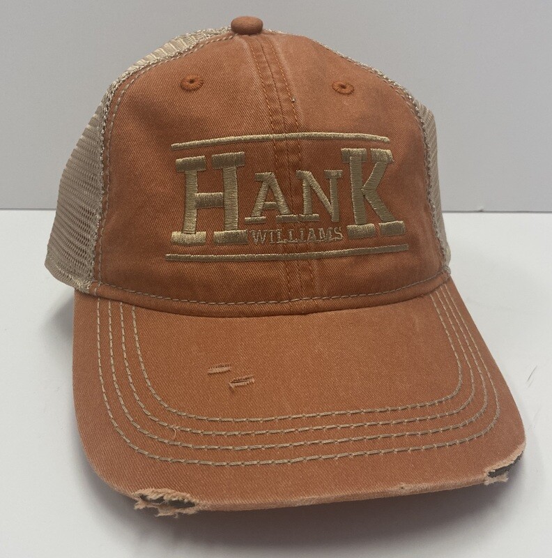Hat - Distressed - Rust Orange