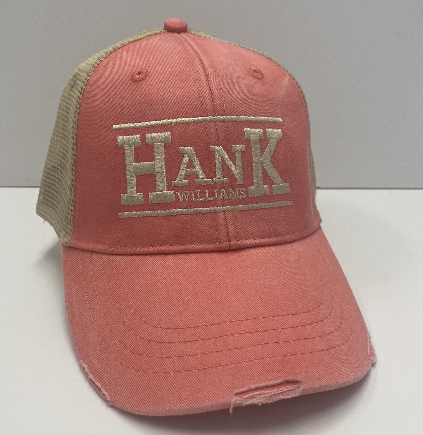 Hat - Distressed - Trucker - Coral
