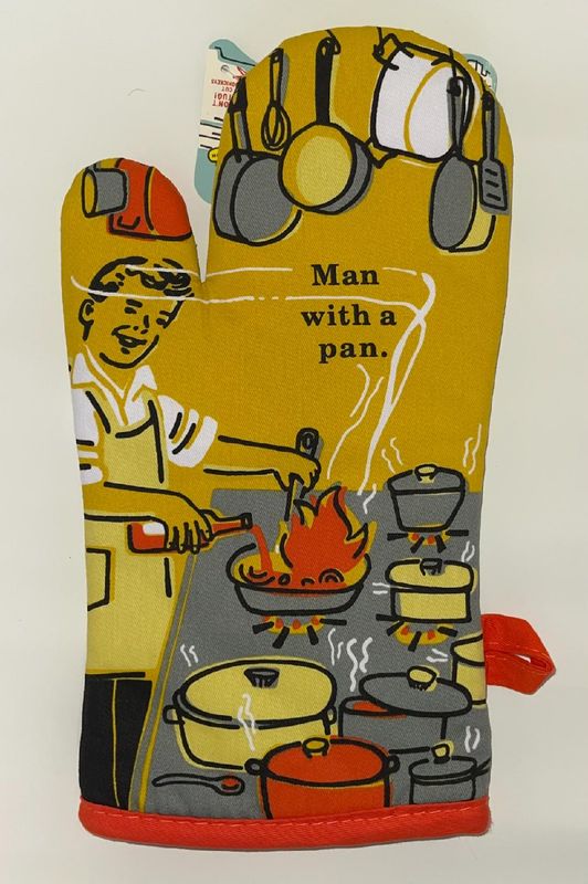 Oven Mitt - Man with the Pan