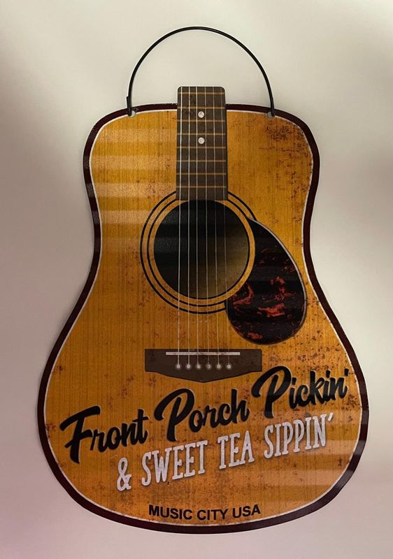 Metal Guitar Signs
