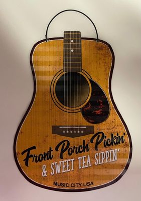 Metal Guitar Signs
