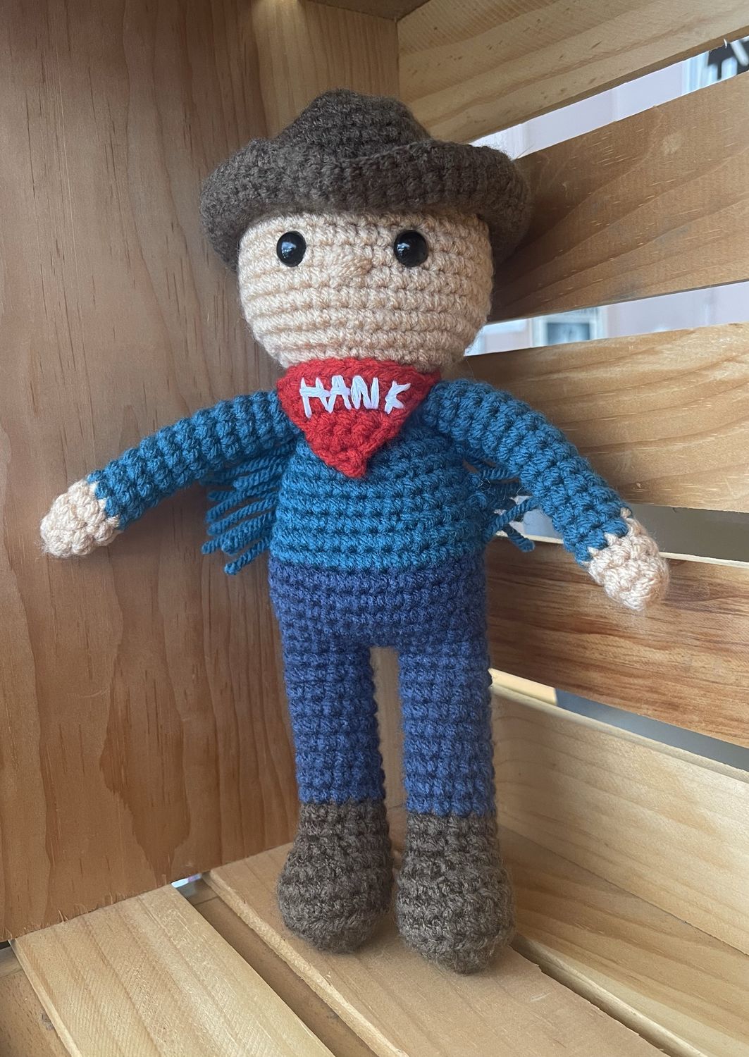 DOLL - Hank Cowboy Crocheted Doll