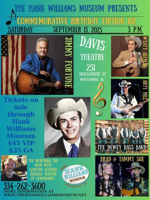 Tickets for Hank's 102nd Birthday - General Admission