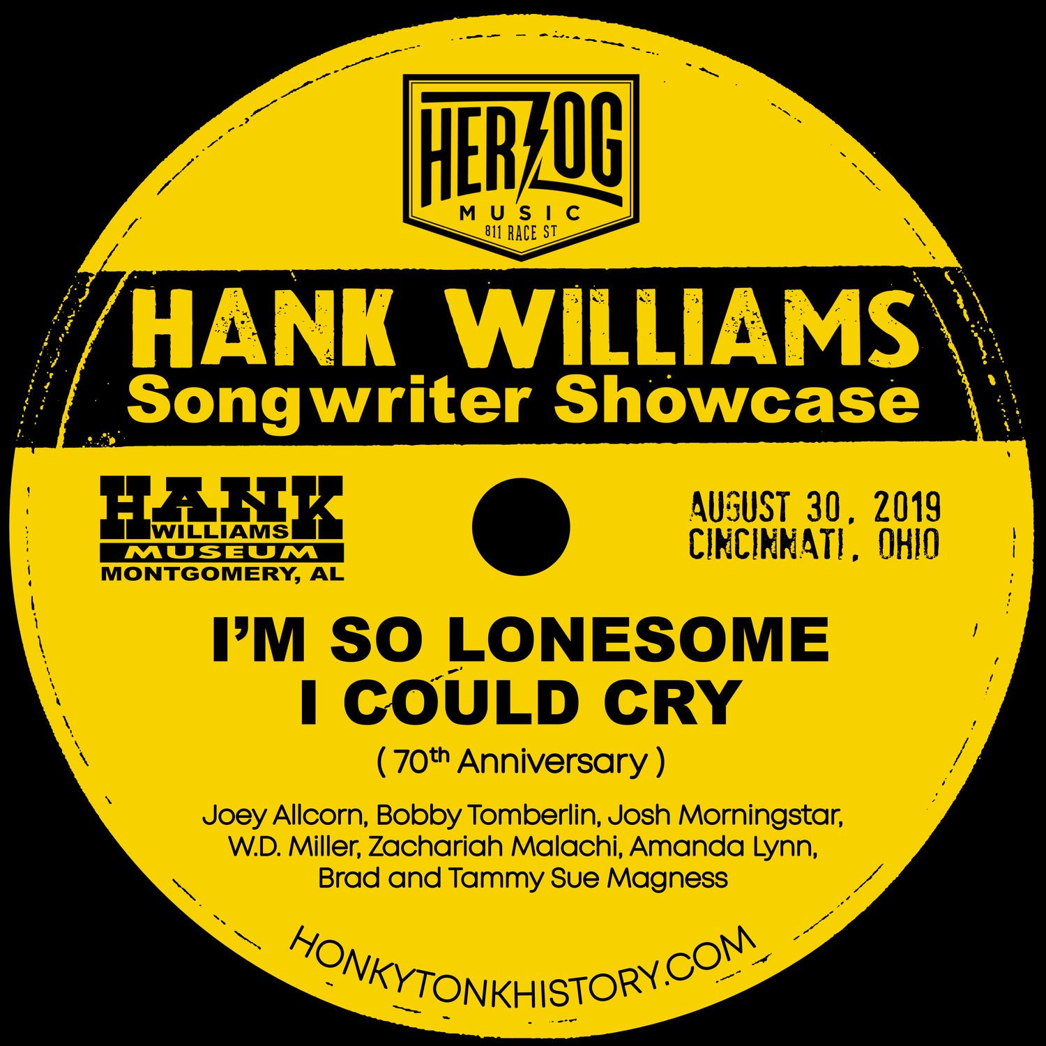 Sticker - Songwriter Showcase Sticker - Songwriter Showcase, Select One: I'm So Lonesome I Could Cry