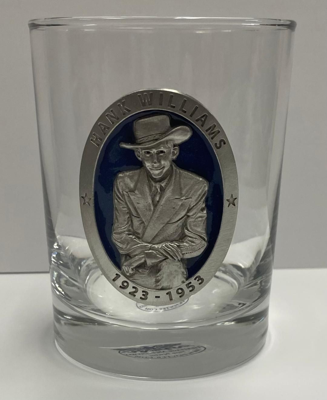 Pewter - Double Old Fashioned Glass - Blue Enamel