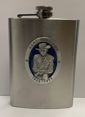 Pewter - Flask - Blue Enamel