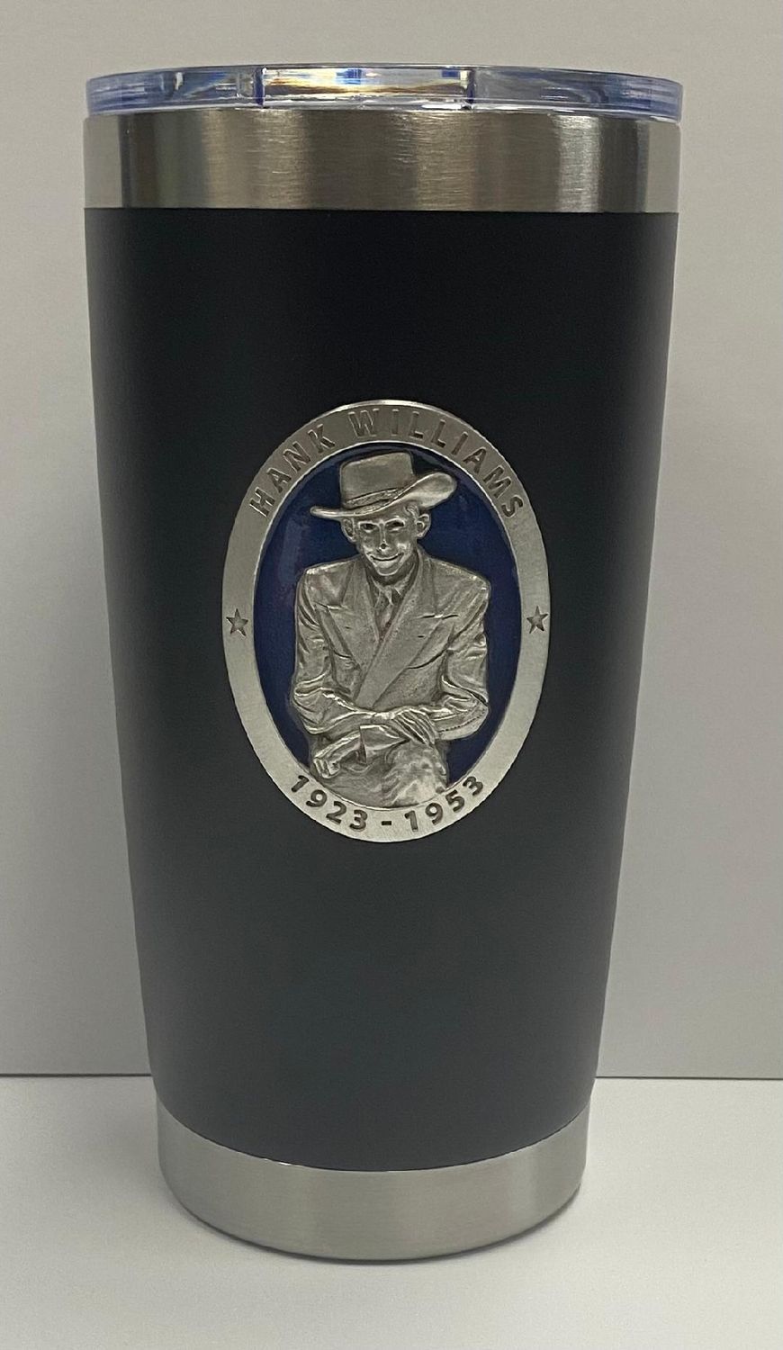 Pewter - Black Thermal Cup - Blue Enamel