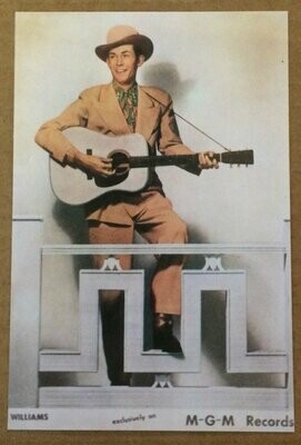 POSTCARD 4X6 - Hank Standing By Rail POSTCARD 4X6 - Hank Standing By Rail