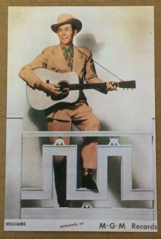 POSTCARD 4X6 - Hank Standing By Rail