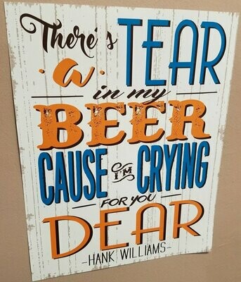 POSTER - 11X14 - "Tear In My Beer"