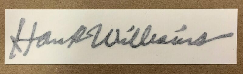 Sticker - Hank Williams Signature
