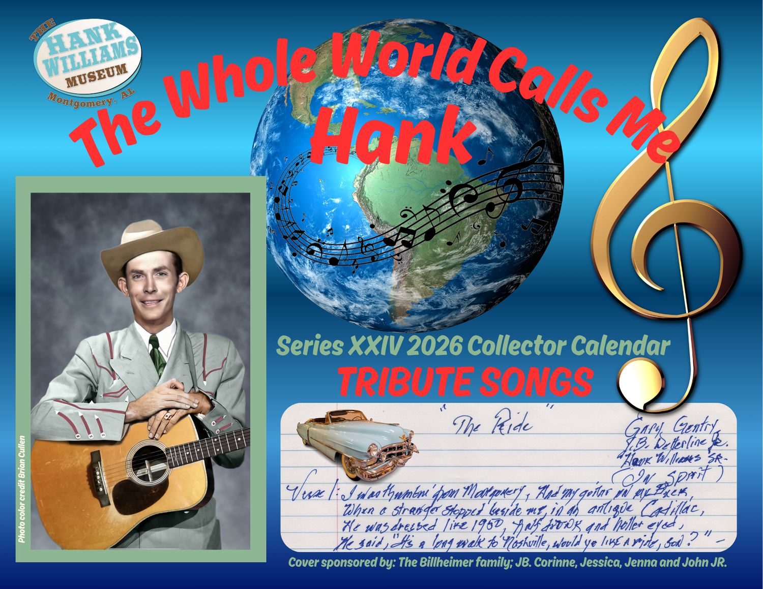 2026 Calendar - The Whole World Calls Me Hank