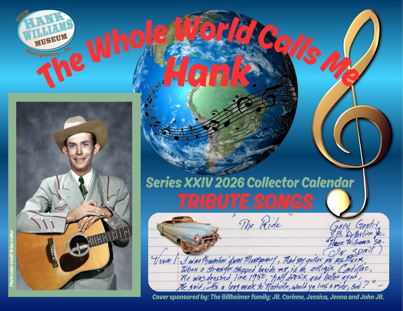 2026 Calendar - The Whole World Calls Me Hank