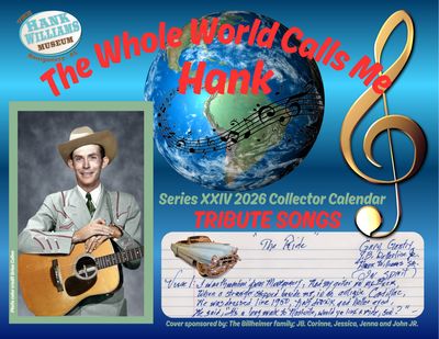 2026 Calendar - The Whole World Calls Me Hank