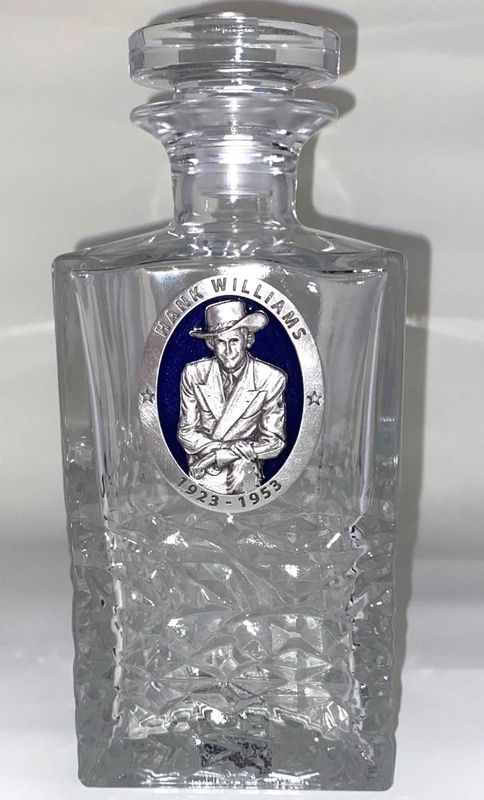 Pewter-Square Decanter-Oval Emblem Pewter-Square Decanter-Oval Emblem