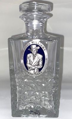 Pewter-Square Decanter-Oval Emblem Pewter-Square Decanter-Oval Emblem