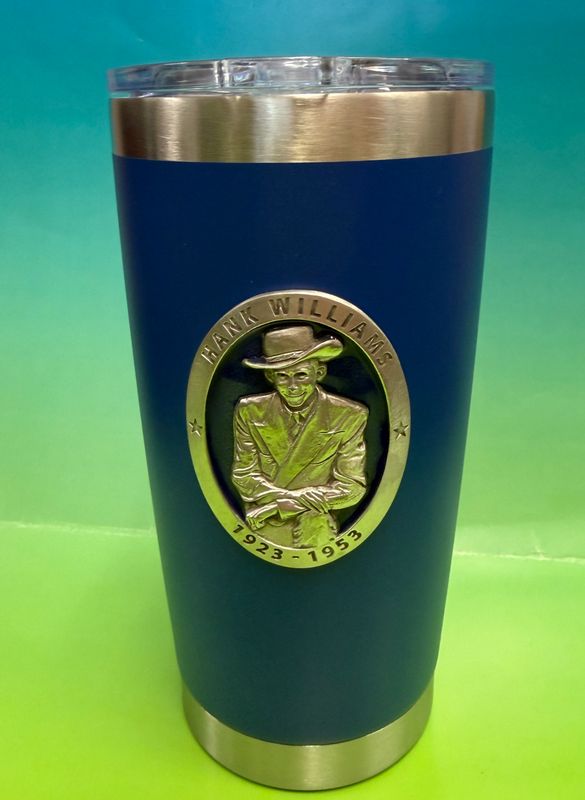 Pewter - Blue Thermal Cup - Blue Enamel Emblem Pewter - Blue Thermal Cup - Blue Enamel Emblem