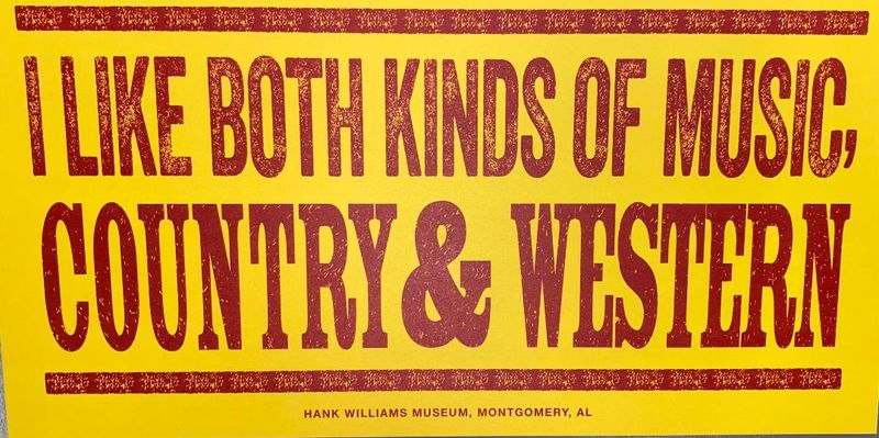 STICKER - Country & Western STICKER - Country & Western