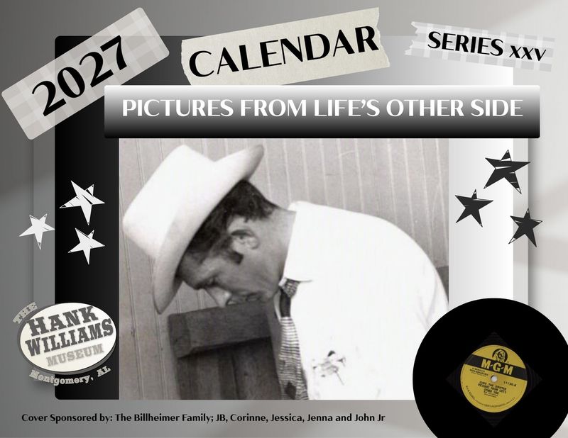2027 Hank Williams Calendar 2027 Hank Williams Calendar