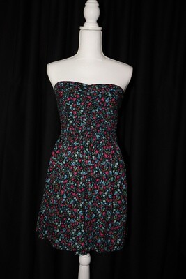AP Floral Strapless Mini Dress (Large)