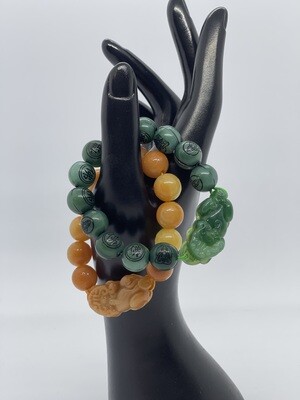 Bracelet : Jade Pixiu - Faux Jade
