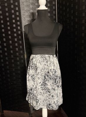 AP Black Floral Dress (Small)