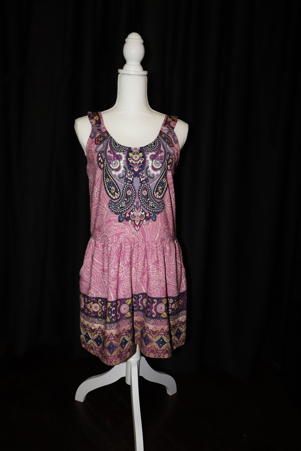 AP Boho Romper - Black &amp; Lilac (Small)