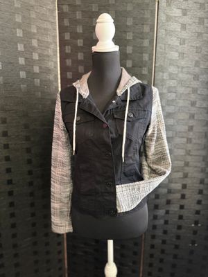 (Medium) AP Blk Denim Hoodie